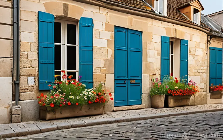 도시 생태학을 통한 생물다양성 이해하기 - A lively and diverse community garden nestled charmingly between traditional and modern French apart...